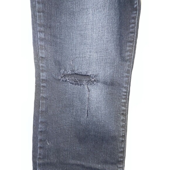 Eunina Distressed Midrise Crop Boot Jeans Size 30 Black - Picture 8 of 8